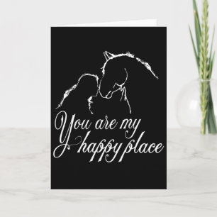 Paard Je bent Mine Happy Place Womens Print Thémed Kaart