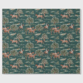 paard Jockey Riding Birthday Cadeaupapier (Vlak)