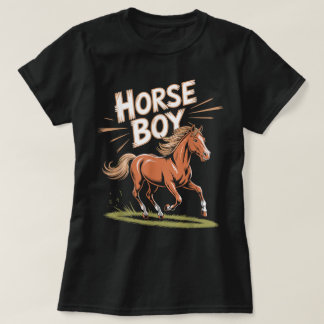 Paard Jongen Kinderen Paarden Kleding Jeugd Kids T-shirt