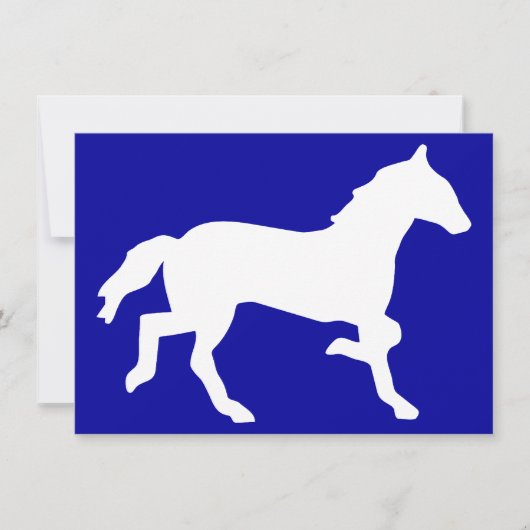 paard kaart (Voorkant)