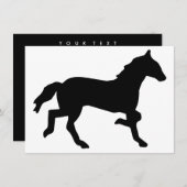 paard kaart (Voorkant / Achterkant)