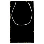 Paard Kerstboom Gouden glitter Ruitersport Klein Cadeauzakje (Achterkant)