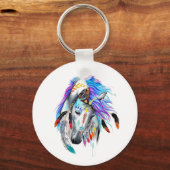 Paard Kunst Sleutelhanger (Voorkant)