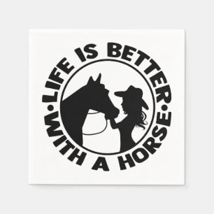 Paard Liefhebber Cowgirl Prinses Cowboy Pony Servet