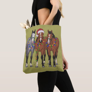 Paard Liefhebber Kerst Dierenboerderij Dierenliefh Draagtas