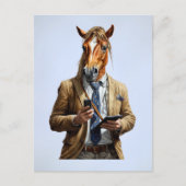 Paard Man Briefkaart (Voorkant)