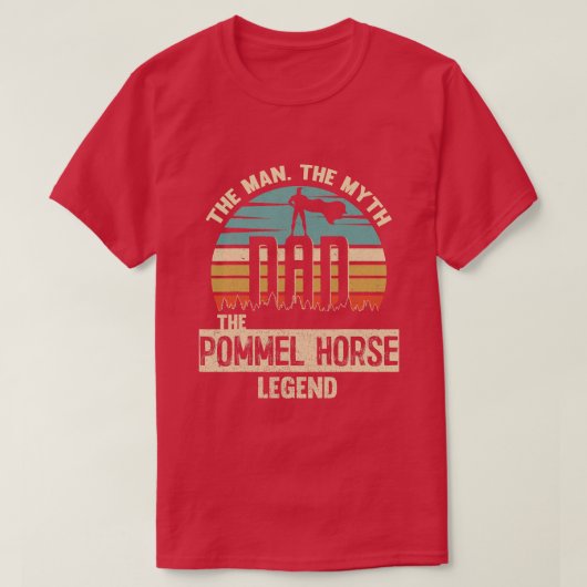 Paard Man Myth Legend Papa Pommel Horse Amazing Gy T-shirt (Design voorkant)