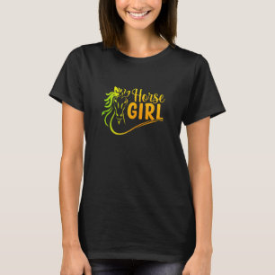 Paard meisje Equestrian Liefde Paarden Tiener Kid T-shirt