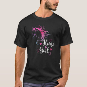 Paard meisje Houden van paarden rijden ruiter kin T-shirt