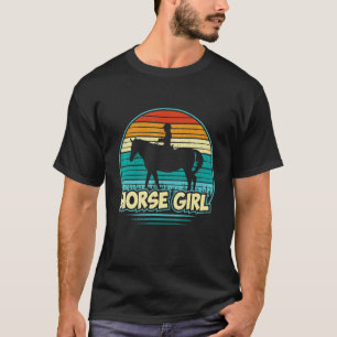 Paard meisje paarden, Dier, Veeteelt, Ruiter Paard T-shirt