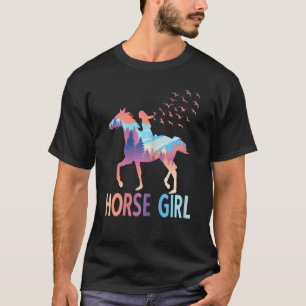 Paard Meisje Ruiter Paarden Galop Rijden 1 T-shirt