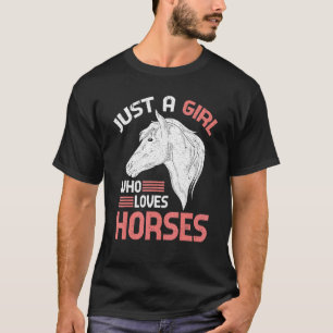 Paard Meisjes Vrouwen Paardensport Paardrijden Paa T-shirt
