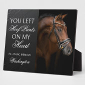 Paard Memorial Keepsake Equestrian Custom Foto Fotoplaat (Zijkant)