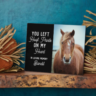 Paard Memorial Keepsake Equestrian Custom Foto Fotoplaat