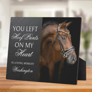 Paard Memorial Keepsake Equestrian Custom Foto Fotoplaat