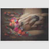 Paard met Bloemen Decoraties 2 Decoupage papier (Voorkant)