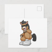 Paard met grote Schoenen Briefkaart (Voorkant / Achterkant)