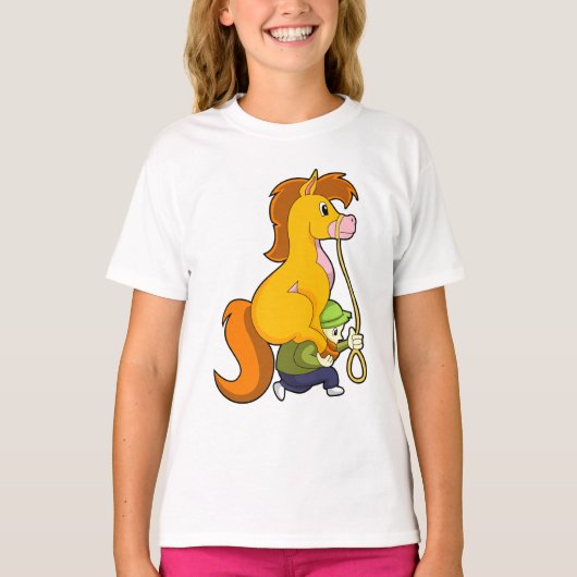 Paard met Jongen.PNG T-shirt (Voorkant)