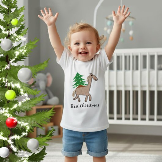 Paard met kerstboom