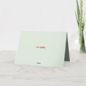 PAARD MET KRANS KERSTMIS KAART (Achterkant)