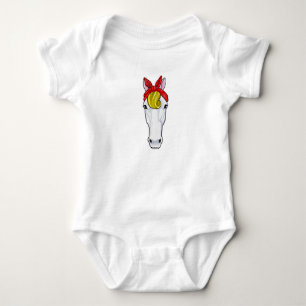 Paard met lint romper