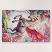 Paard met vleugels legpuzzel (Horizontaal)