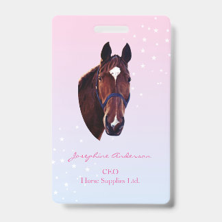 Paard met Witte Ster Badge