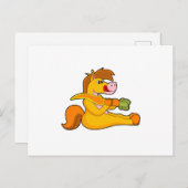 Paard met Wortel Briefkaart (Voorkant / Achterkant)