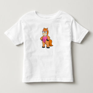 Paard met zonnebril kinder shirts