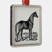  paard metalen ornament (Rechts)