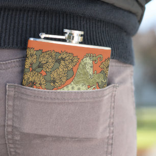 Paard middeleeuwse kunst ambachten Art Nouveau Heupfles