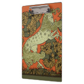 Paard middeleeuwse kunst ambachten Art Nouveau Klembord (Links)