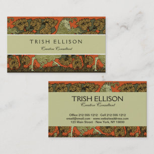 Paard middeleeuwse kunst ambachten Art Nouveau Visitekaartje