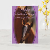 Paard Moederdag van man- of elke gelegenheid Kaart (Gele Bloem)