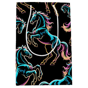 Paard Neon Licht Storing Retro Stijl Medium Cadeauzakje