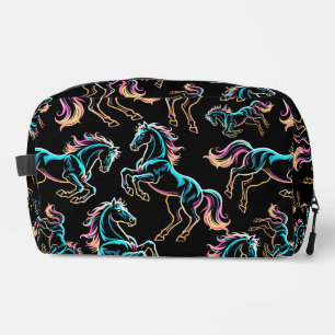 Paard Neon Licht Storing Retro Stijl Toilettasje