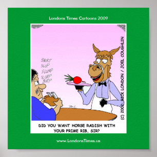Paard Observers Grappige Cartoom Posters