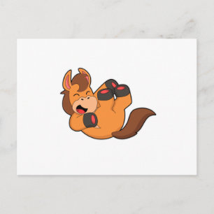 Paard om te lachen briefkaart