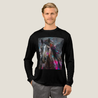 Paard ontwerp Tri-Blend shirt