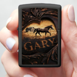 Paard op Boerderij Met Schuur en Naam Gary