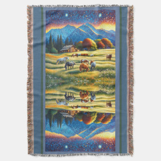 Paard op Boerderij Wilde Bloemenwei Deken