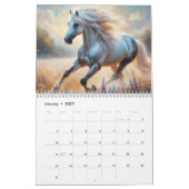 Paard op de weide kalender (Jan 2027)