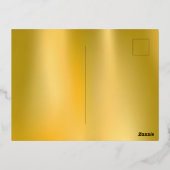 Paard op een troon Chinees Nieuwjaar Folie Kaart (Achterkant)