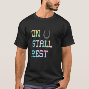 Paard op stal rust oud t-shirt