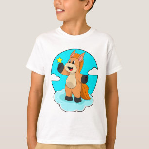 Paard op wolken t-shirt