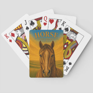 Paard Open Prairie Wildlife Pokerkaarten