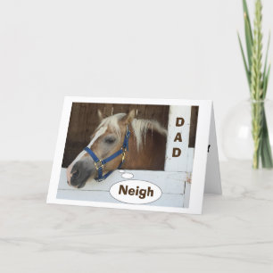 **PAARD** PAARD "ZOU VADERDAG NOOIT VERGETEN" KAART