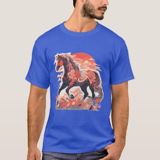 Paard Paarden Merrie Veulen Rijden Ruiter Cadeau v T-shirt