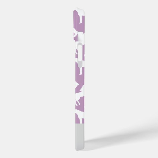 Paard Paarse Patroon Rider Aangepaste naam Case-Mate iPhone Case (Achterkant / Links)