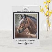 Paard Pap - Vaderdag - Paard Foto Grappig Joke Kaart (Gele Bloem)